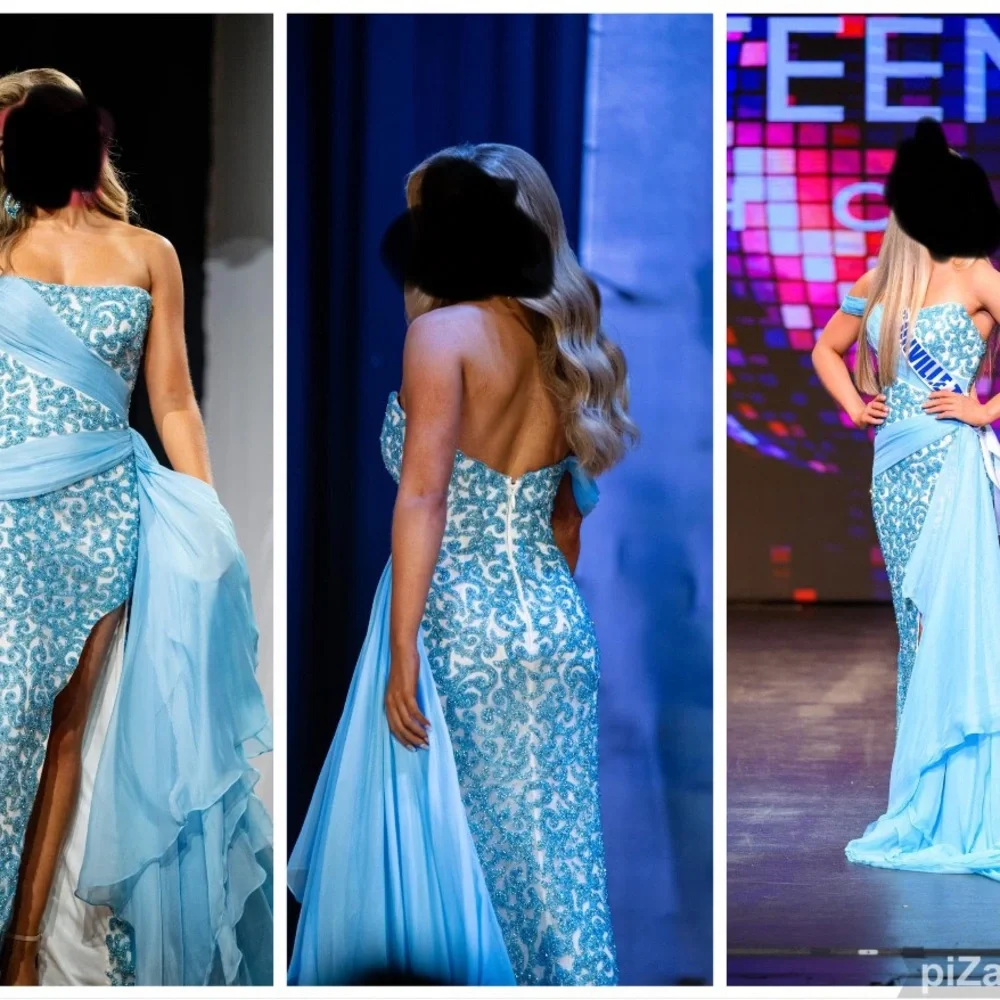 Ashley Lauren custom couture gown size 6 - Picture 1 of 5